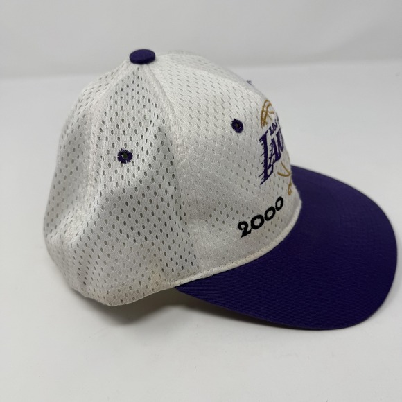 Vintage Los Angeles Lakers Hat Cap Snapback Mens NBA Basketball 2000 Champions - Picture 4 of 6